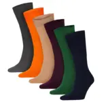 Набір кольорових шкарпеток Timeless Style (6 пар) — Високі бавовняні шкарпетки асорті Набір шкарпеток Timeless Style 6 пар