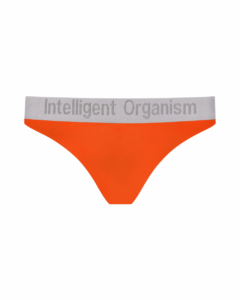 Жіночі помаранчеві стрінги з бавовни Intelligent Organism, вигляд спереду