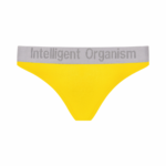 Жіночі жовті стрінги з бавовни