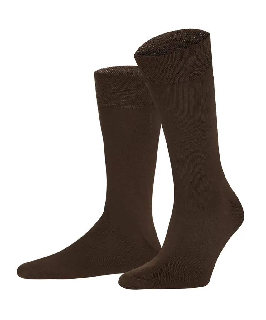 Високі шкарпетки Intelligent Organism, колір коричневі, фронтальний вигляд