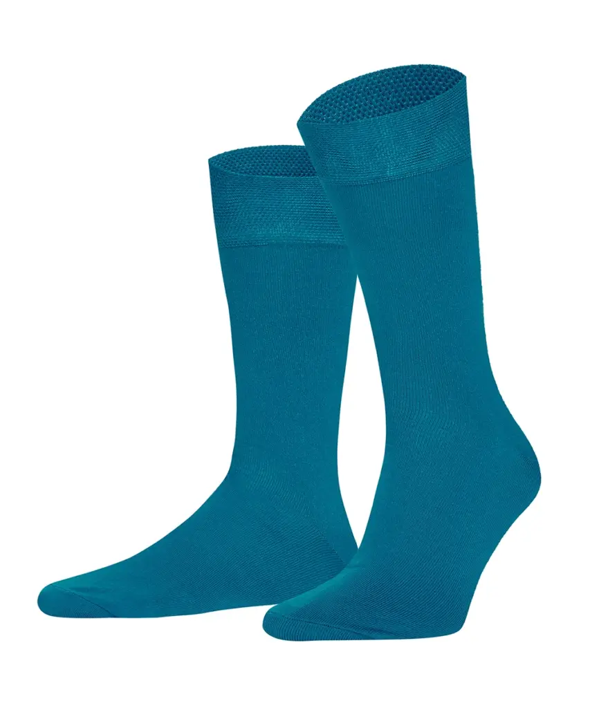 Високі шкарпетки Intelligent Organism, колір темно-бірюзові, фронтальний вигляд