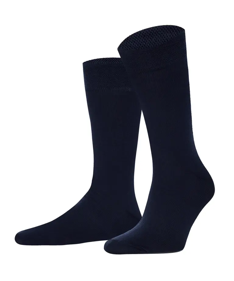 Високі шкарпетки Intelligent Organism, колір темно-сині, фронтальний вигляд