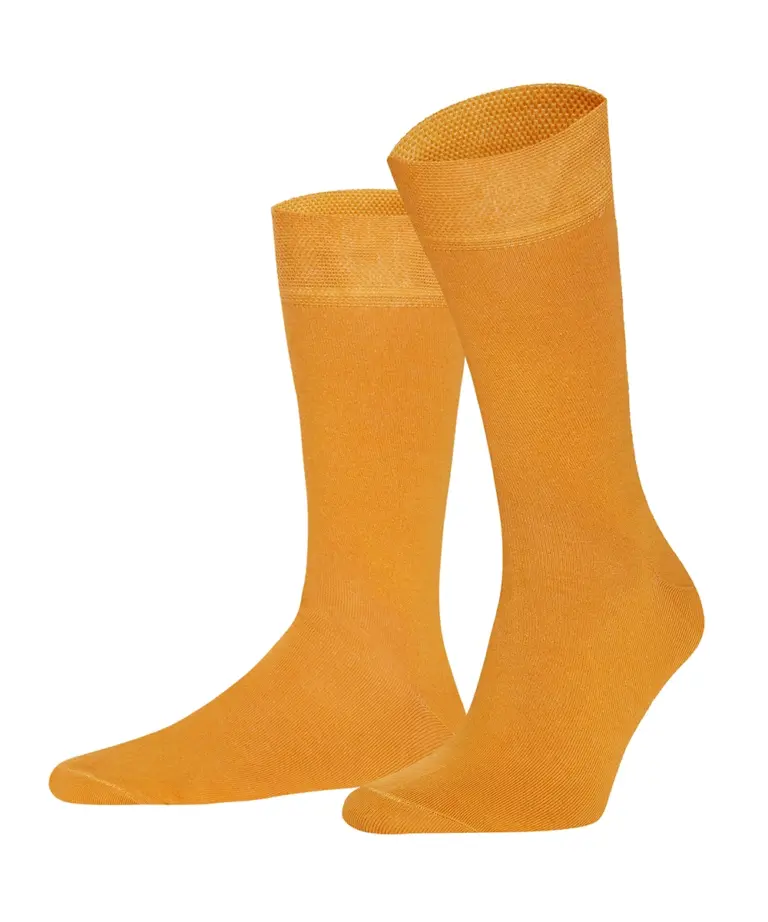 Високі шкарпетки Intelligent Organism, колір охра, фронтальний вигляд