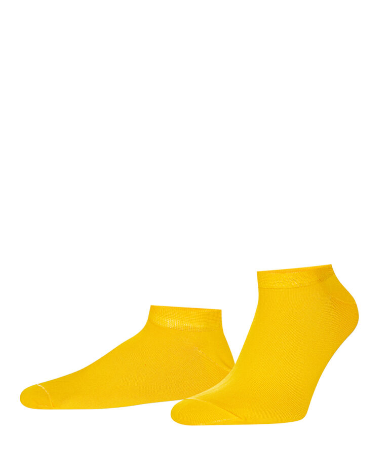 Короткі спортивні шкарпетки Intelligent Organism, жовті, фронтальний вигляд