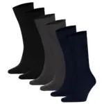 Набір шкарпеток Deep shade Style — набір з 6 пар у темно-сірому меланжевому, чорному, темно-синьому кольорі Набір шкарпеток Deep Shade Style 6 пар